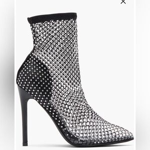 Azalea Wang Rhinestone NWB Mesh Boot